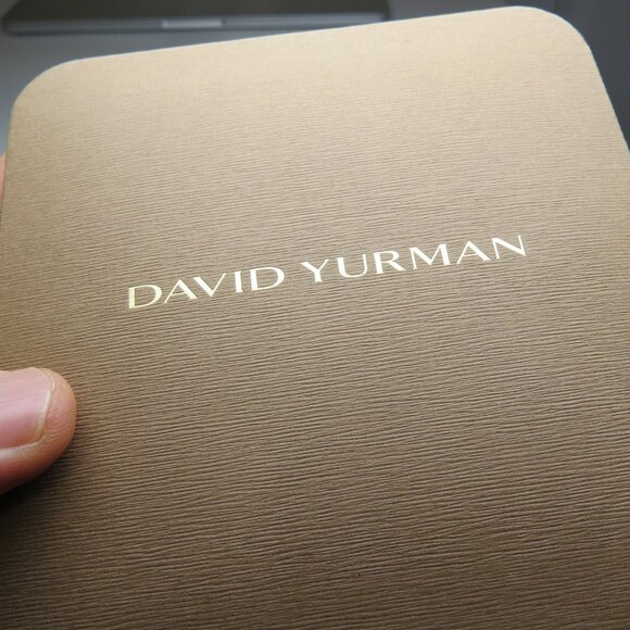David Yurman Diamond & Blue Topaz 7mmm Cable Bangle - Picture 9 of 9